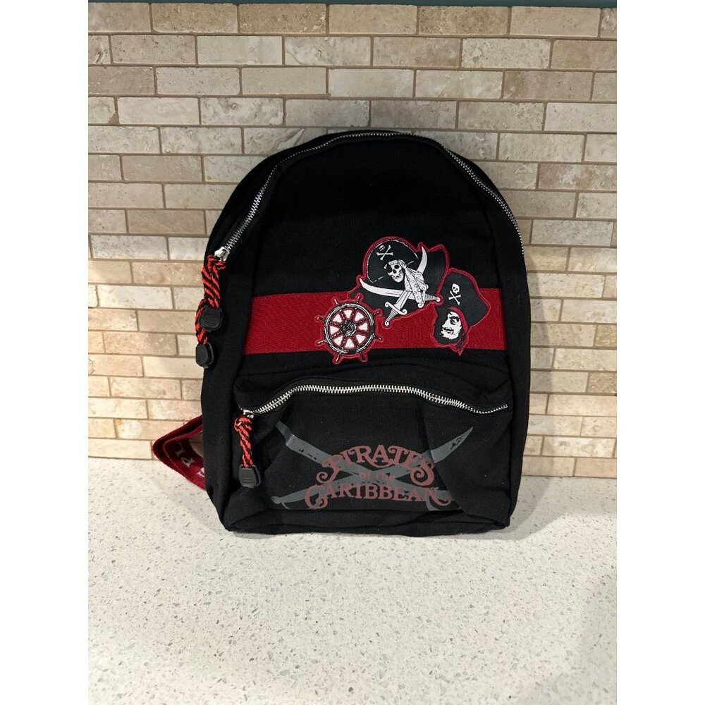 2022 Disney Parks Pirates Of The Caribbean Crossbody Sling Bag‎ Red & Black
